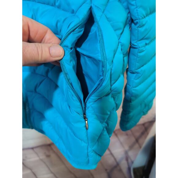 Turbine SPS Self Pack System Down Jacket Women’s Large Teal Lightweight Packable - Picture 3 of 13